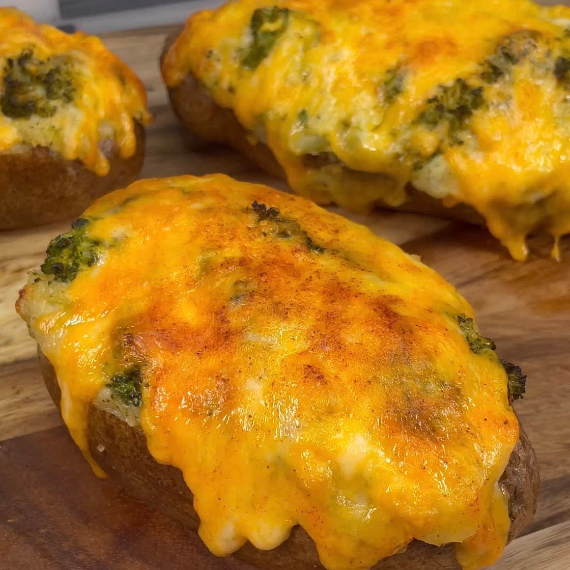 Loaded Broccoli & Cheese Potato Boats
