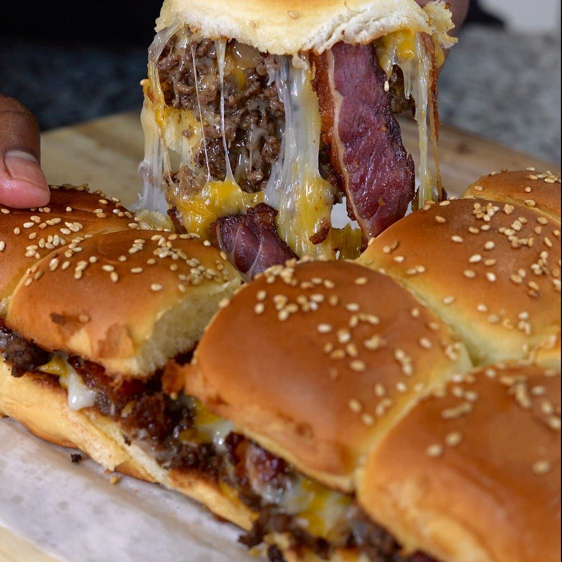 Bacon Cheeseburger Sliders