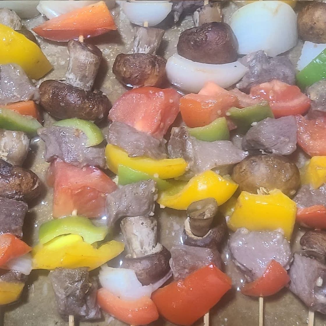 Beef Kabobs in the Oven or Grill