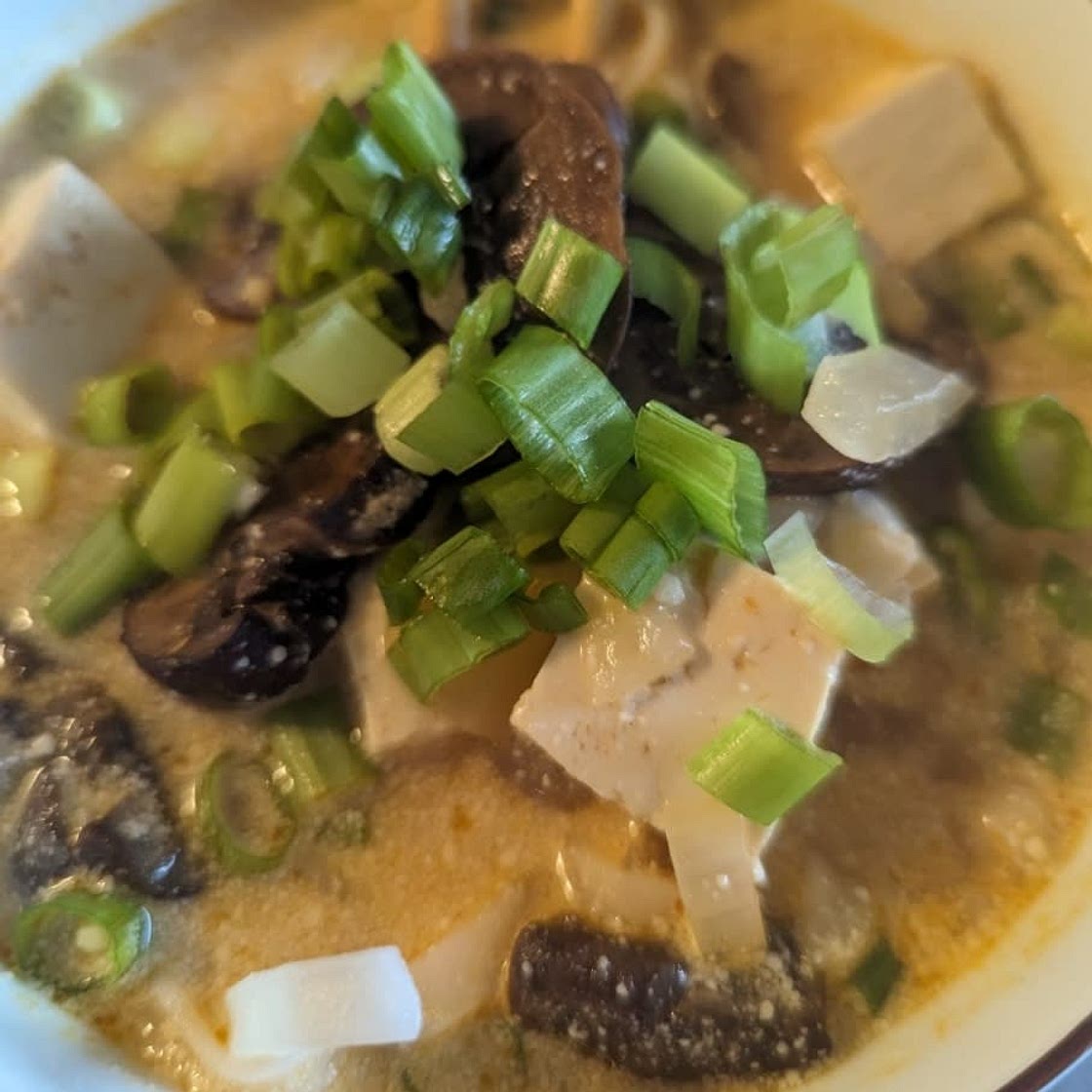 Thai Curry Noodle Soup with Tofu