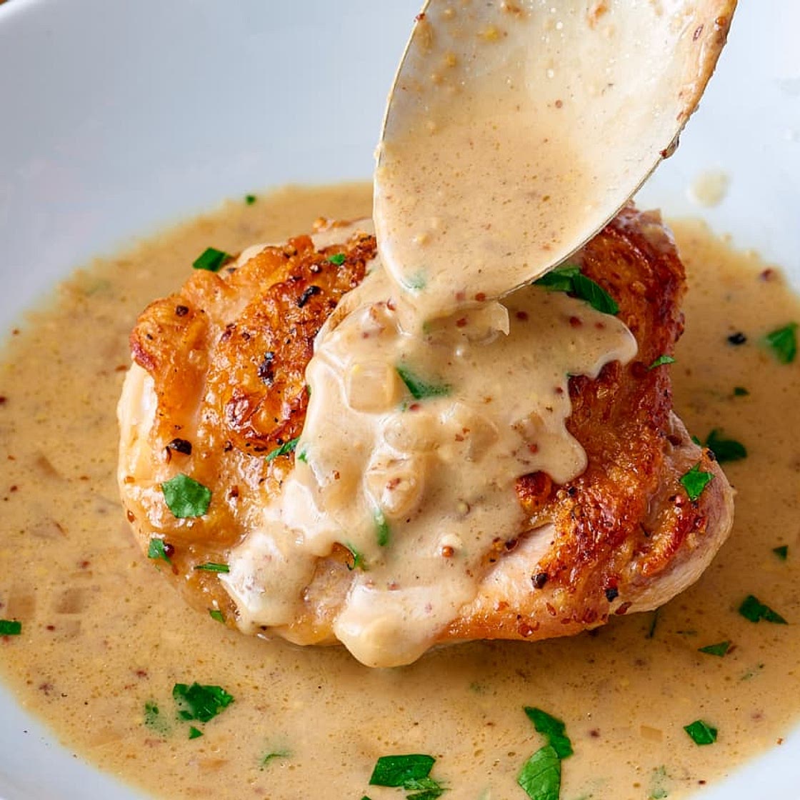 Creamy French Mustard Chicken