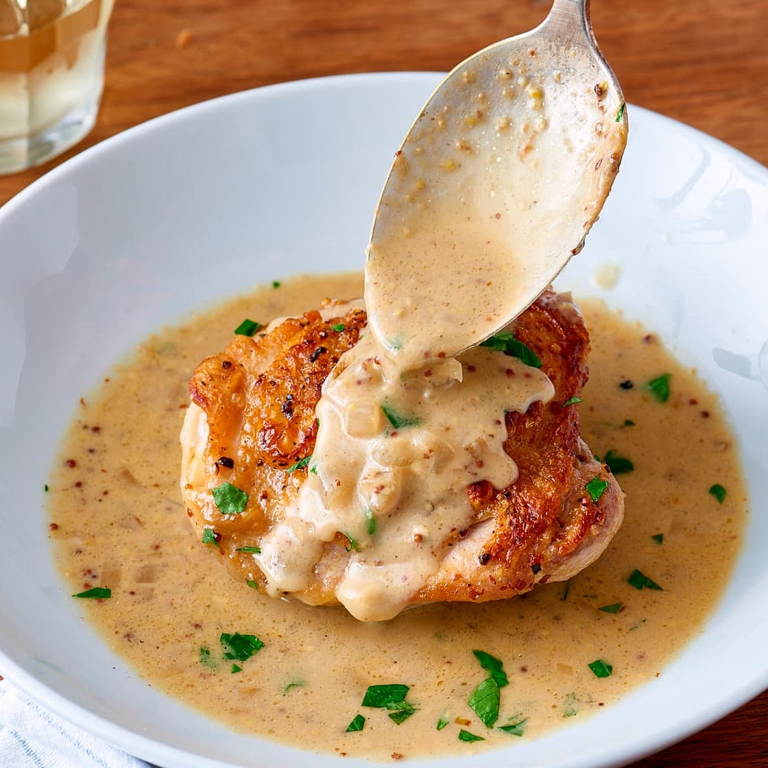 Creamy French Mustard Chicken