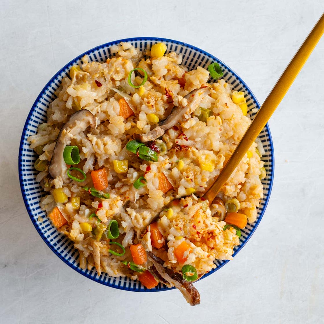 One-Pot Rice Cooker Tofu Fried Rice
