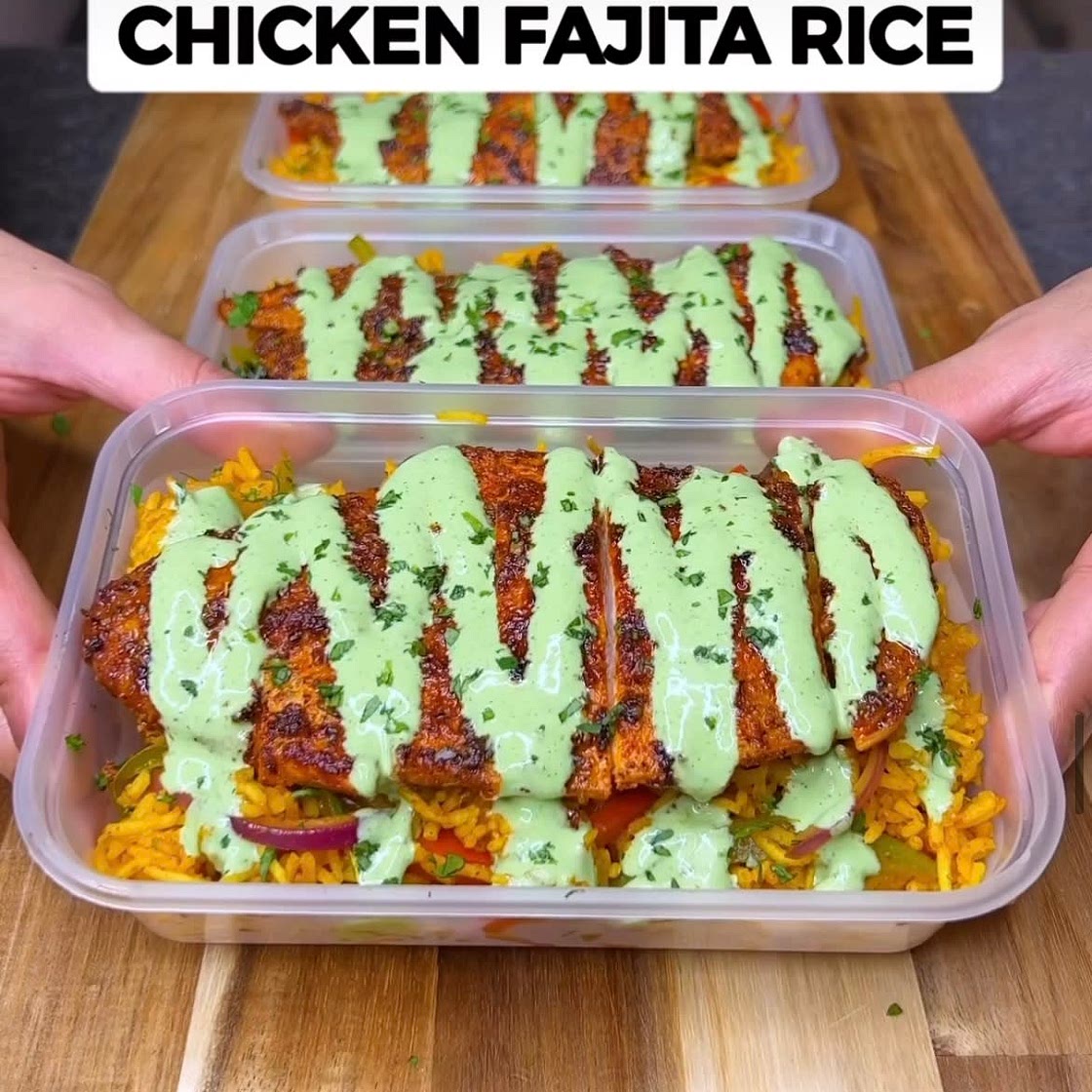 Chicken fajita rice