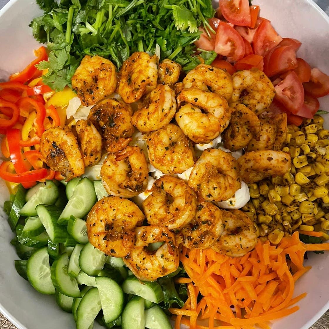 Grilled Shrimp Salad