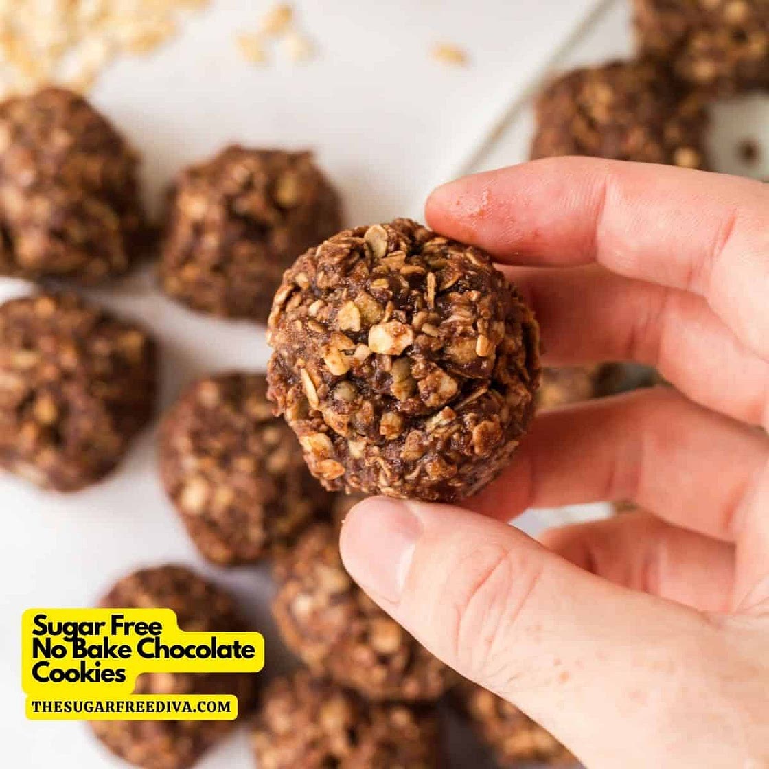 No Bake Sugar Free Chocolate Cookies
