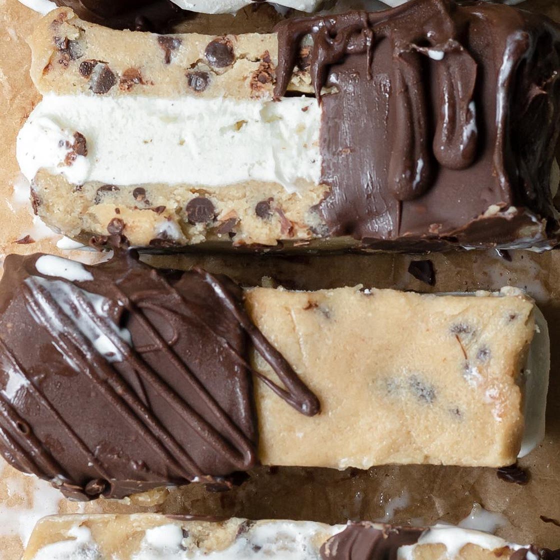 Cookie Dough Ice Cream Sandwiches