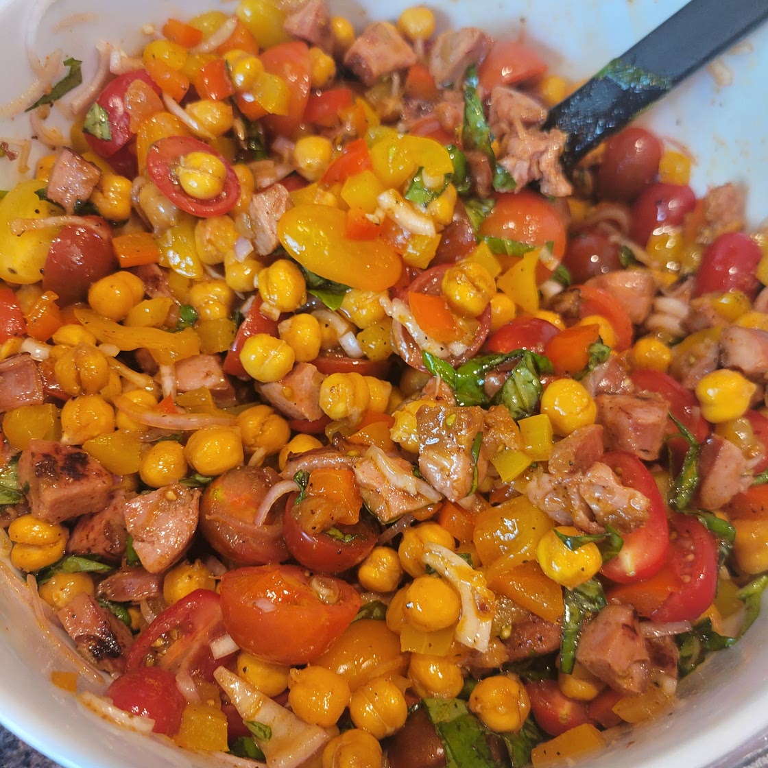 Chickpea Sausage Side Dish Salad