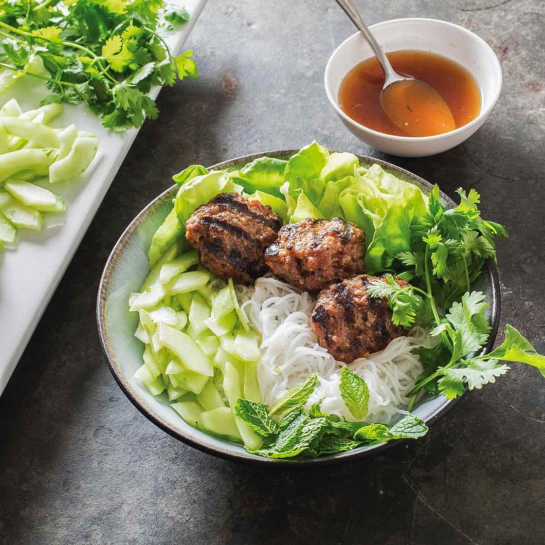 Vietnamese Pork with Rice Noodles