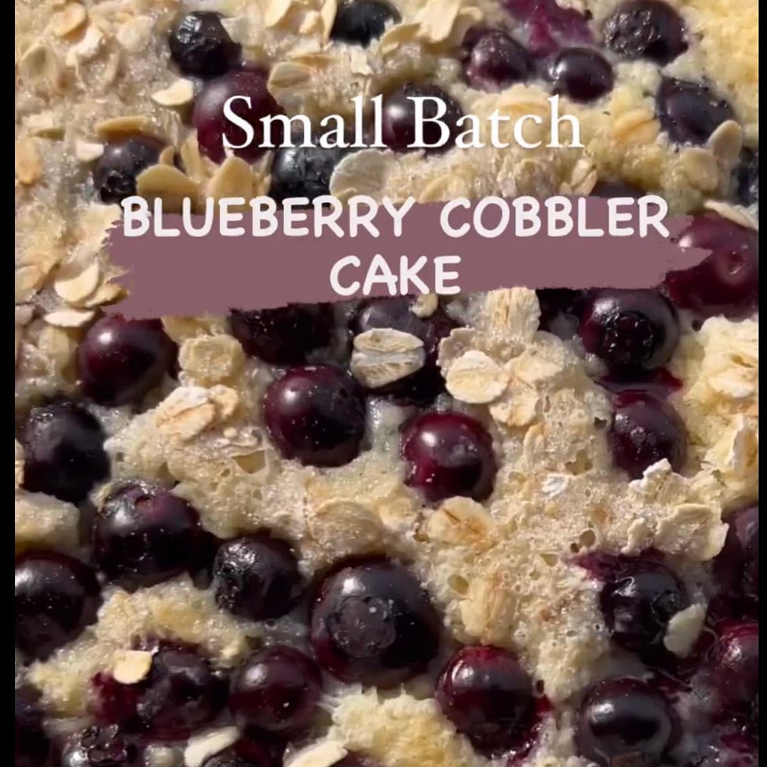 Blueberry Cobbler Cake