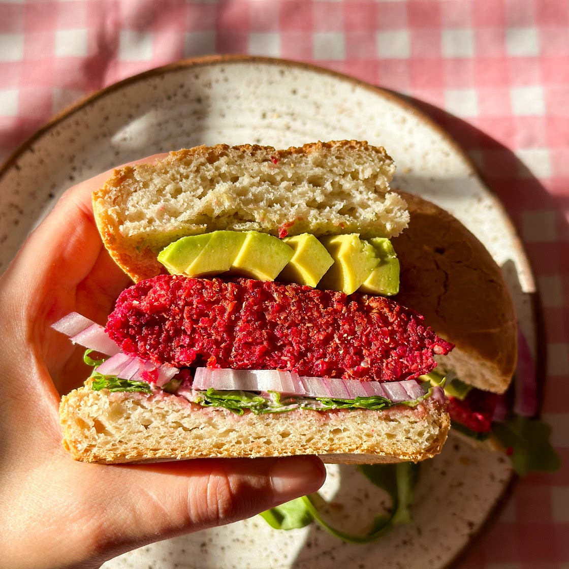 Quinoa Beet Veggie Burgers (gluten free)