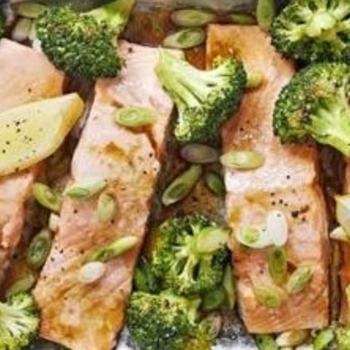 Salmon y brocoli