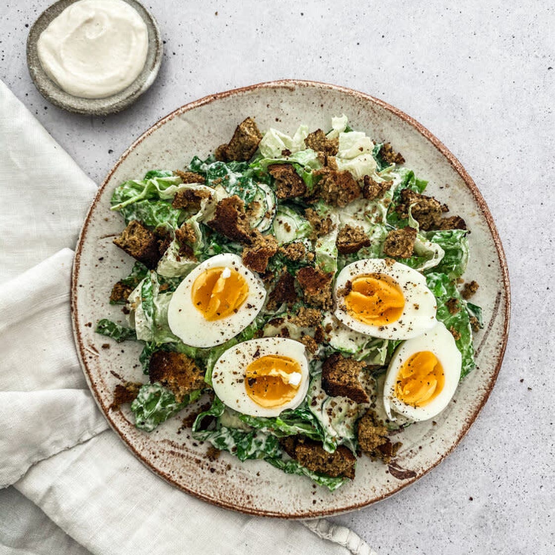 Cashew Cream Caesar Salad