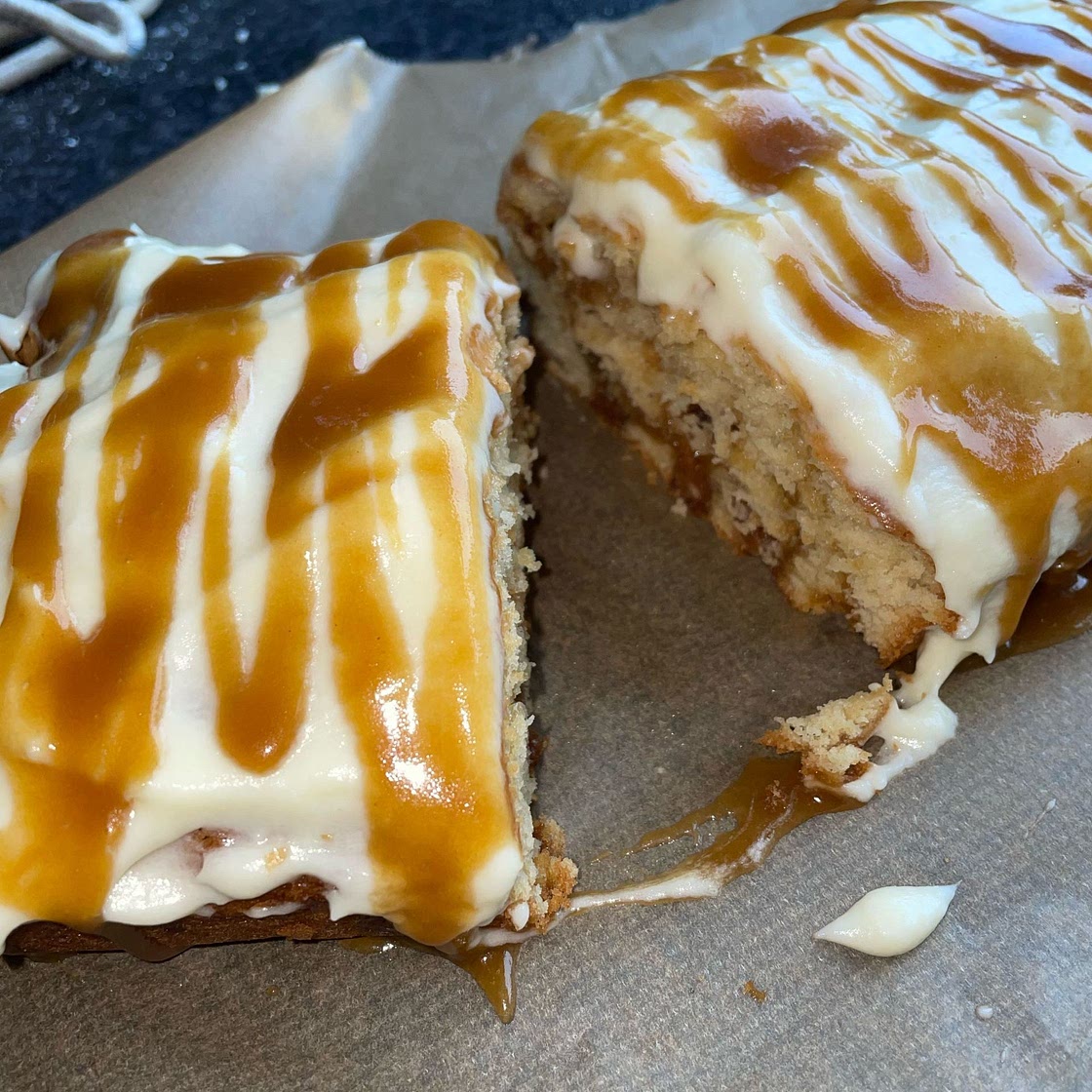 Salted Caramel Loaf Cake 