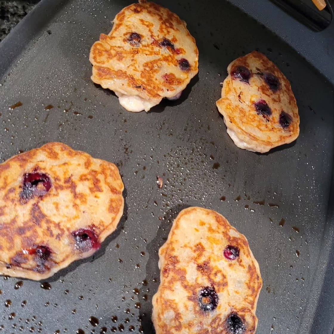 Banana and Blueberry Fritters