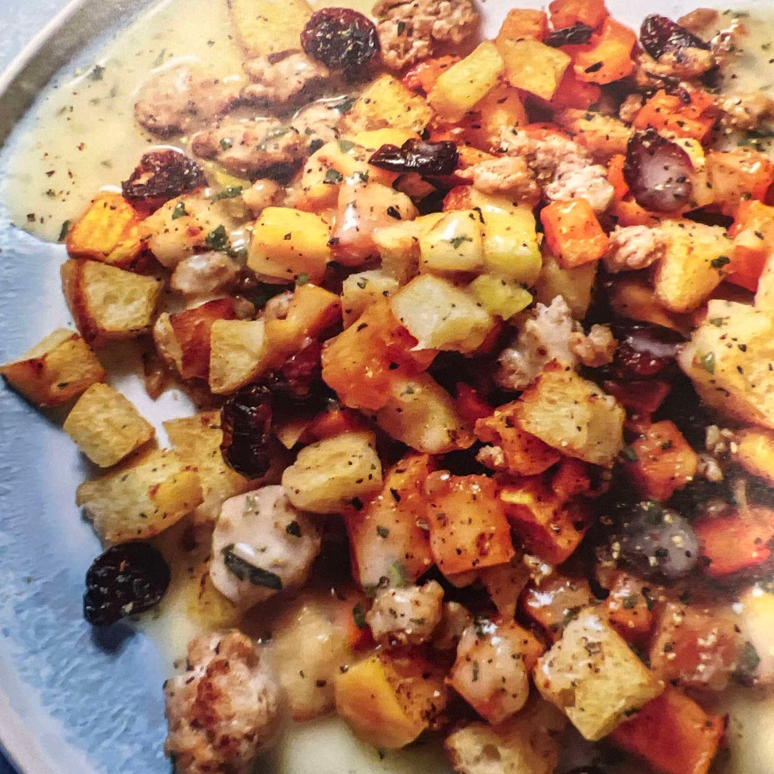 Sausage Apple Stuffing Bowls
