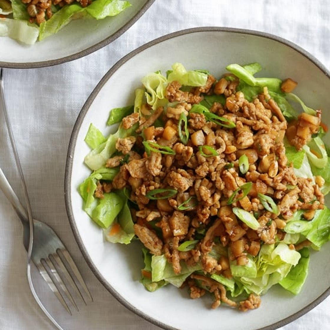 Asian Lettuce Wrap Chicken Chopped Salad