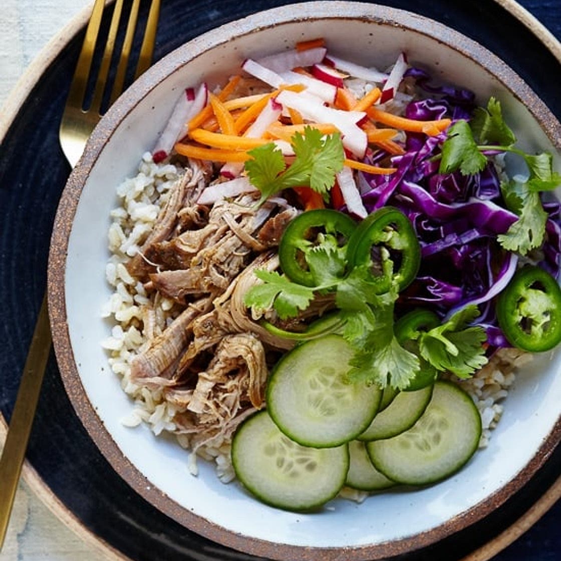 Slow-Cooker Banh Mi Rice Bowls