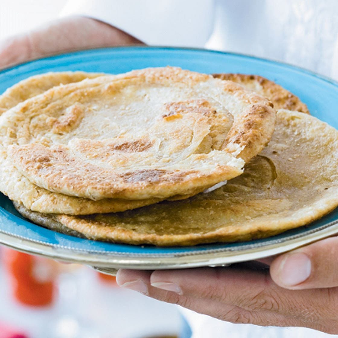 Garlic parathas