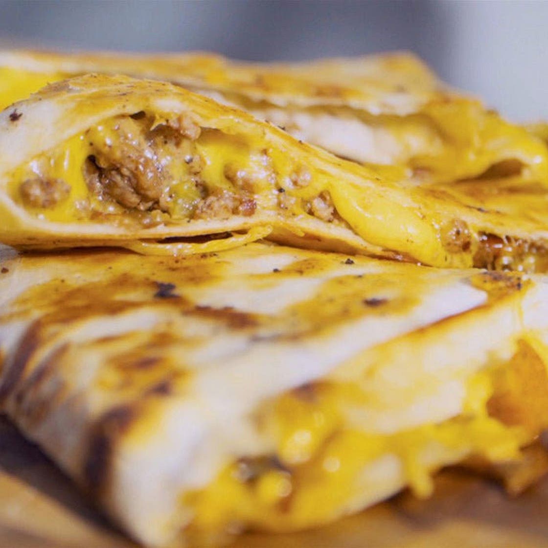 Bacon Cheeseburger Quesadillas