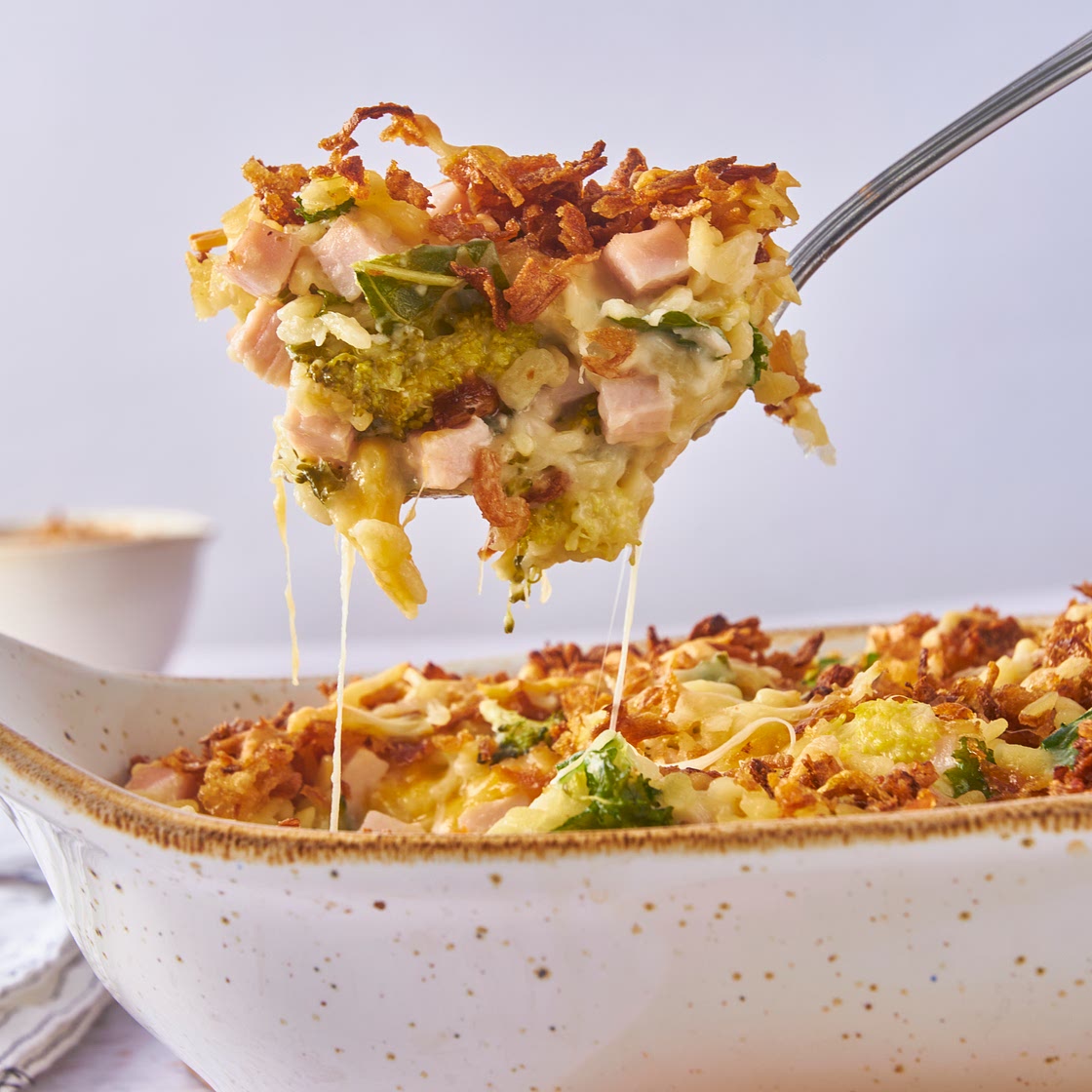 Ham, Broccoli, and Orzo Bake