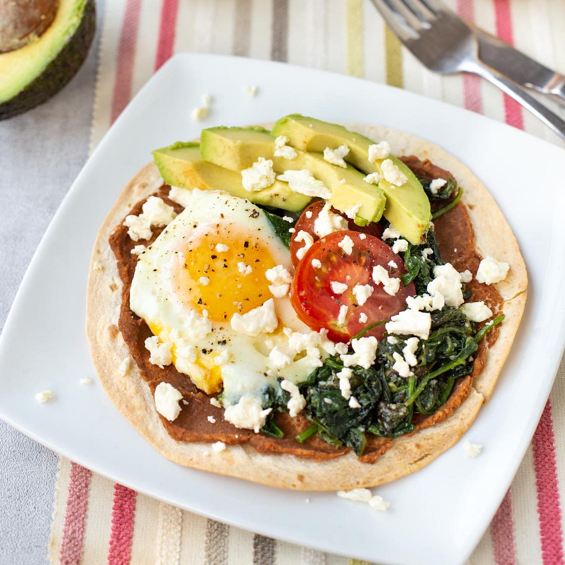 Vegetarian Breakfast Tostadas