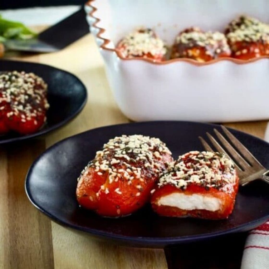 Gila's Stuffed Peppers with Goat Cheese