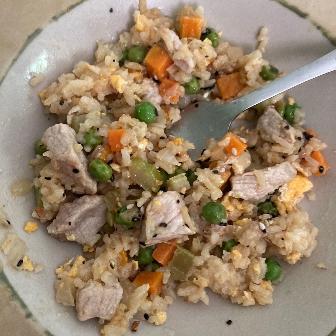 Pork Fried Rice Using Leftovers