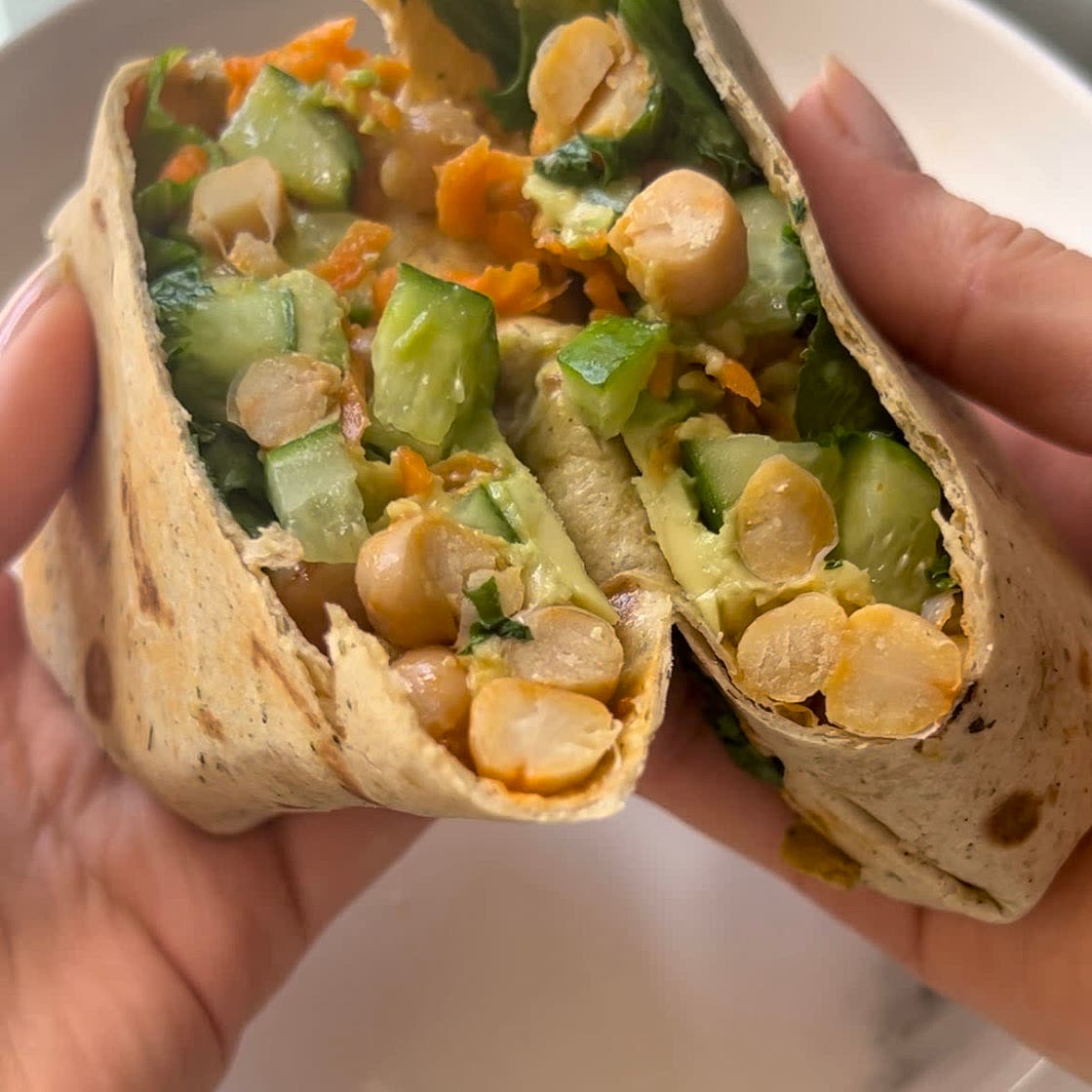 Buffalo Chickpea Wrap