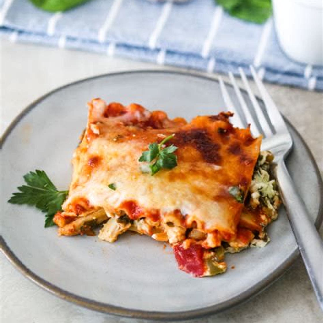 Chicken and bacon lasagne 