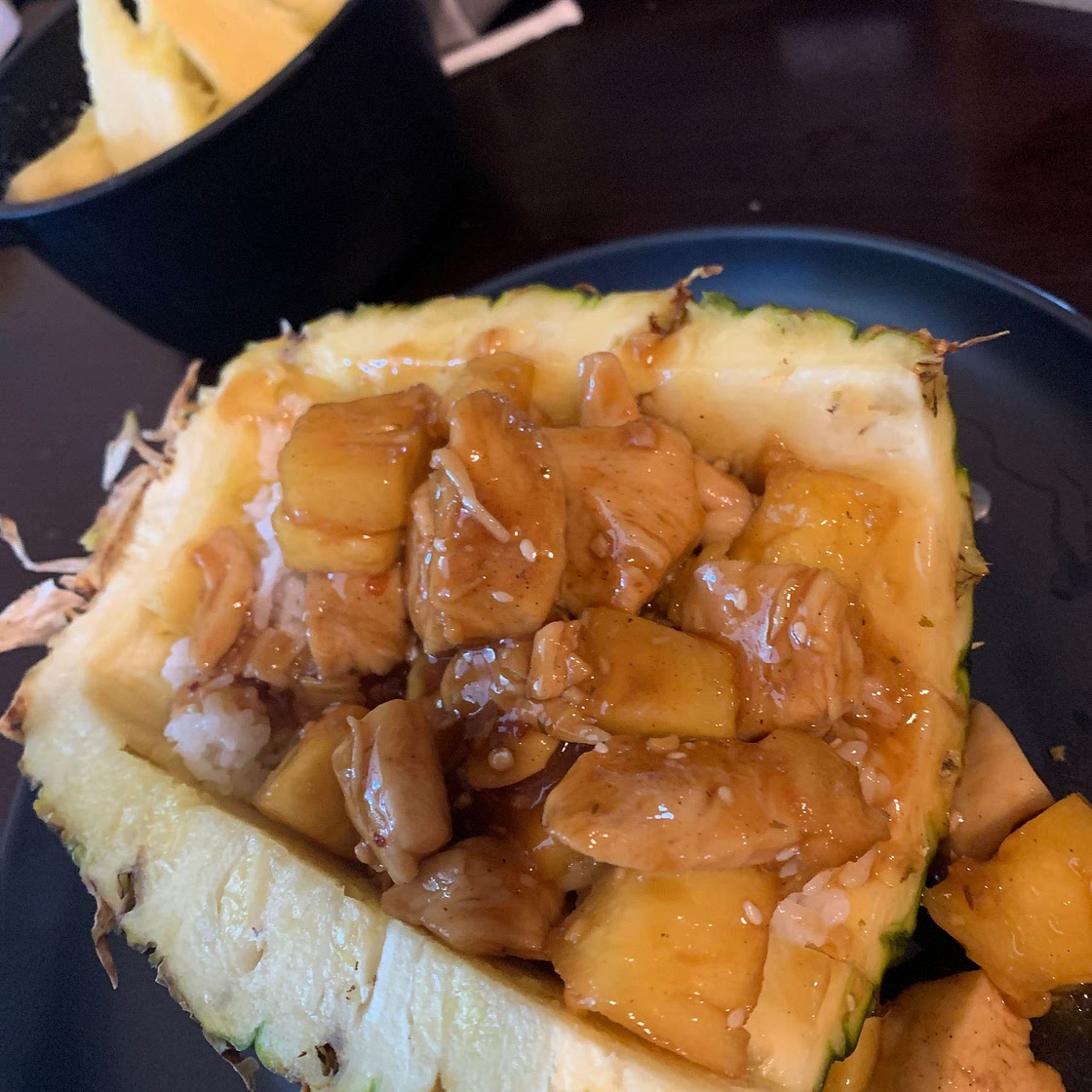 Chicken Teriyaki Pineapple Bowl