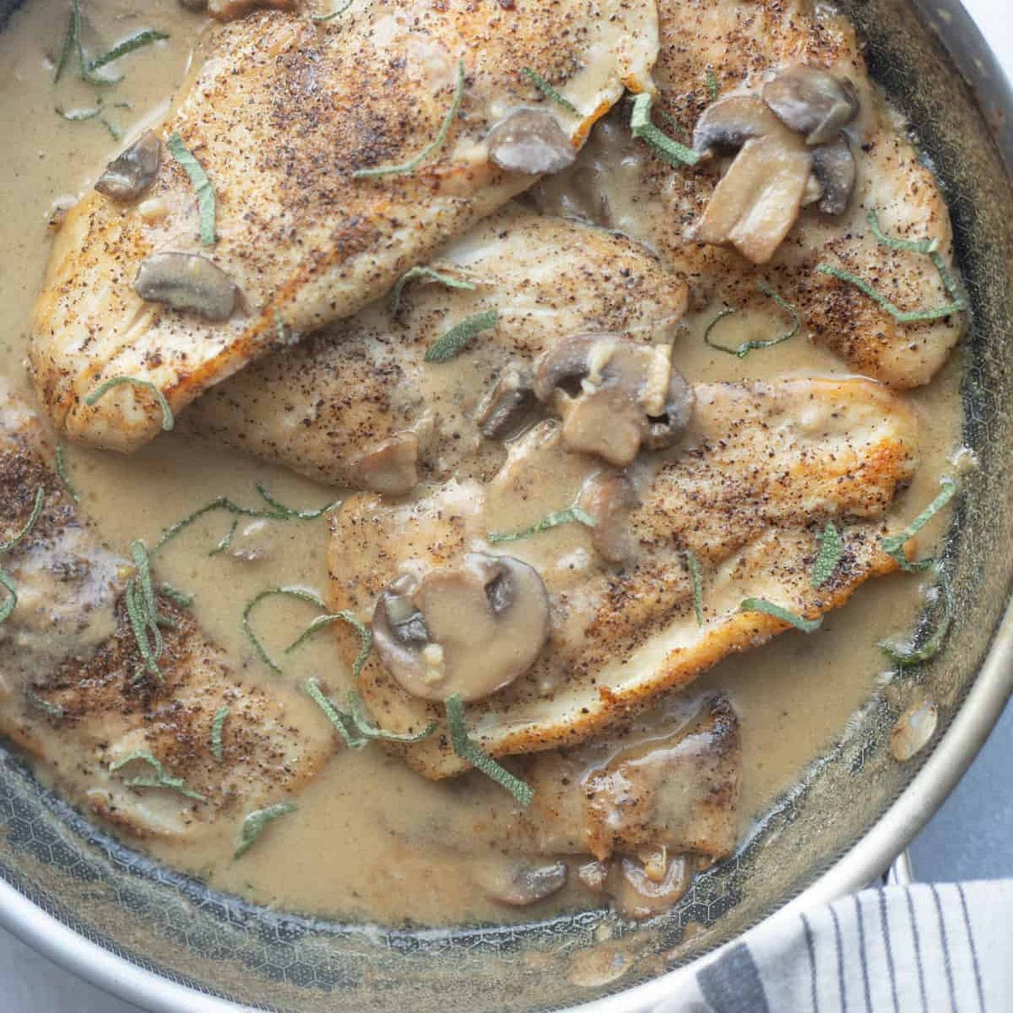 Dijon Chicken and Mushrooms (One Pan)
