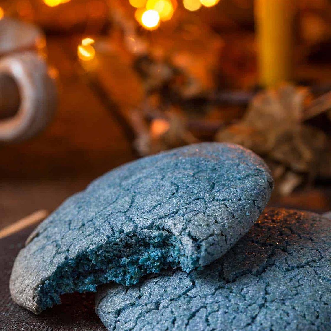 Baby Yoda Blue Matcha Sugar Cookies