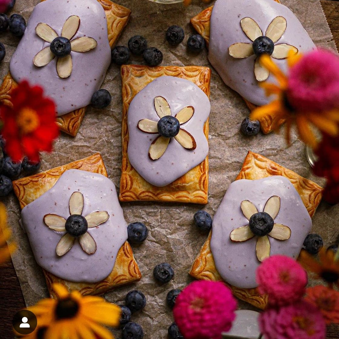 Glazed Blueberry Tarts