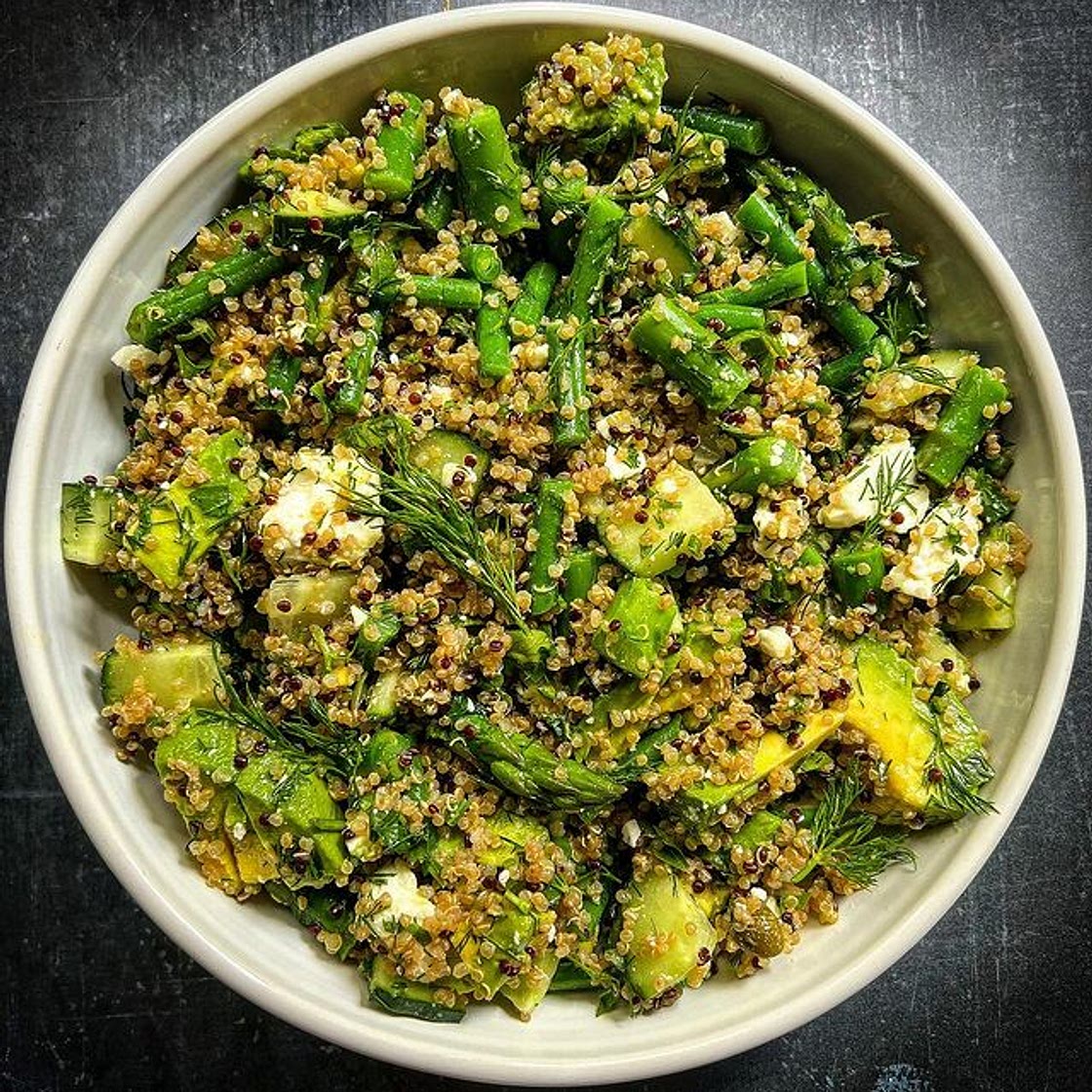 Spring Green Quinoa Bowl