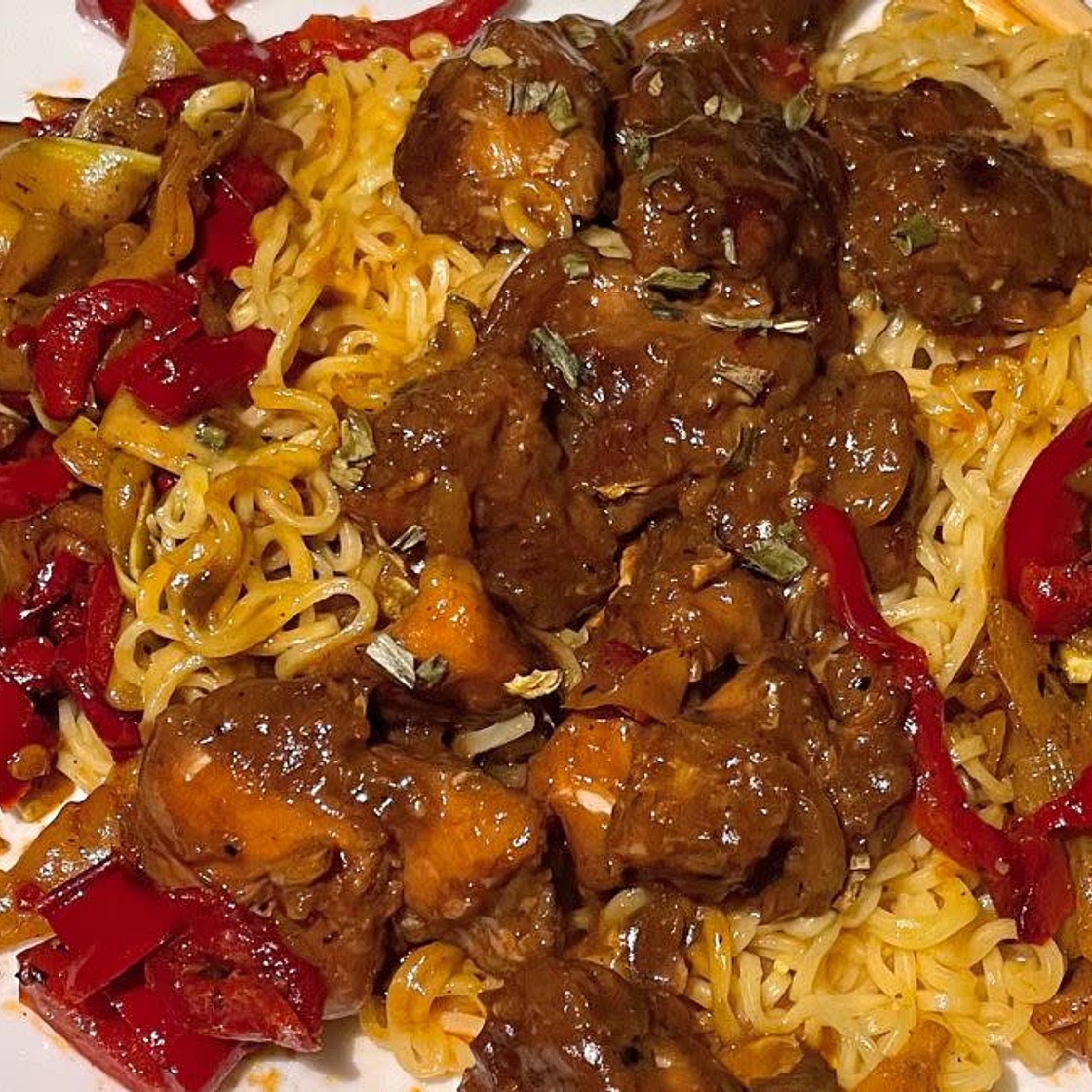 Ta Chien Chicken With Noodles and Veggies