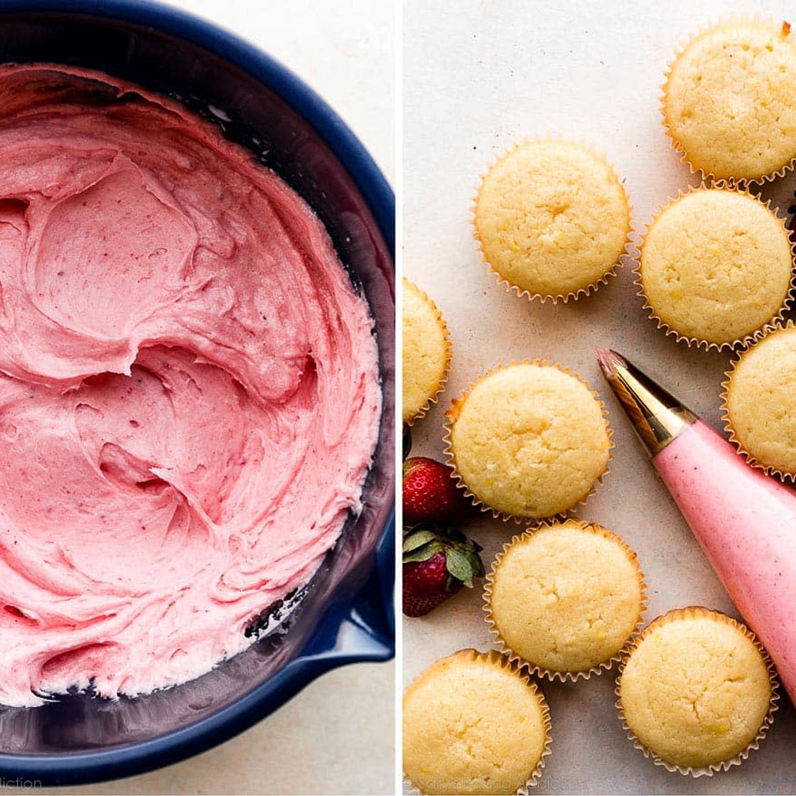 Strawberry Buttercream Frosting by Sally McKenney