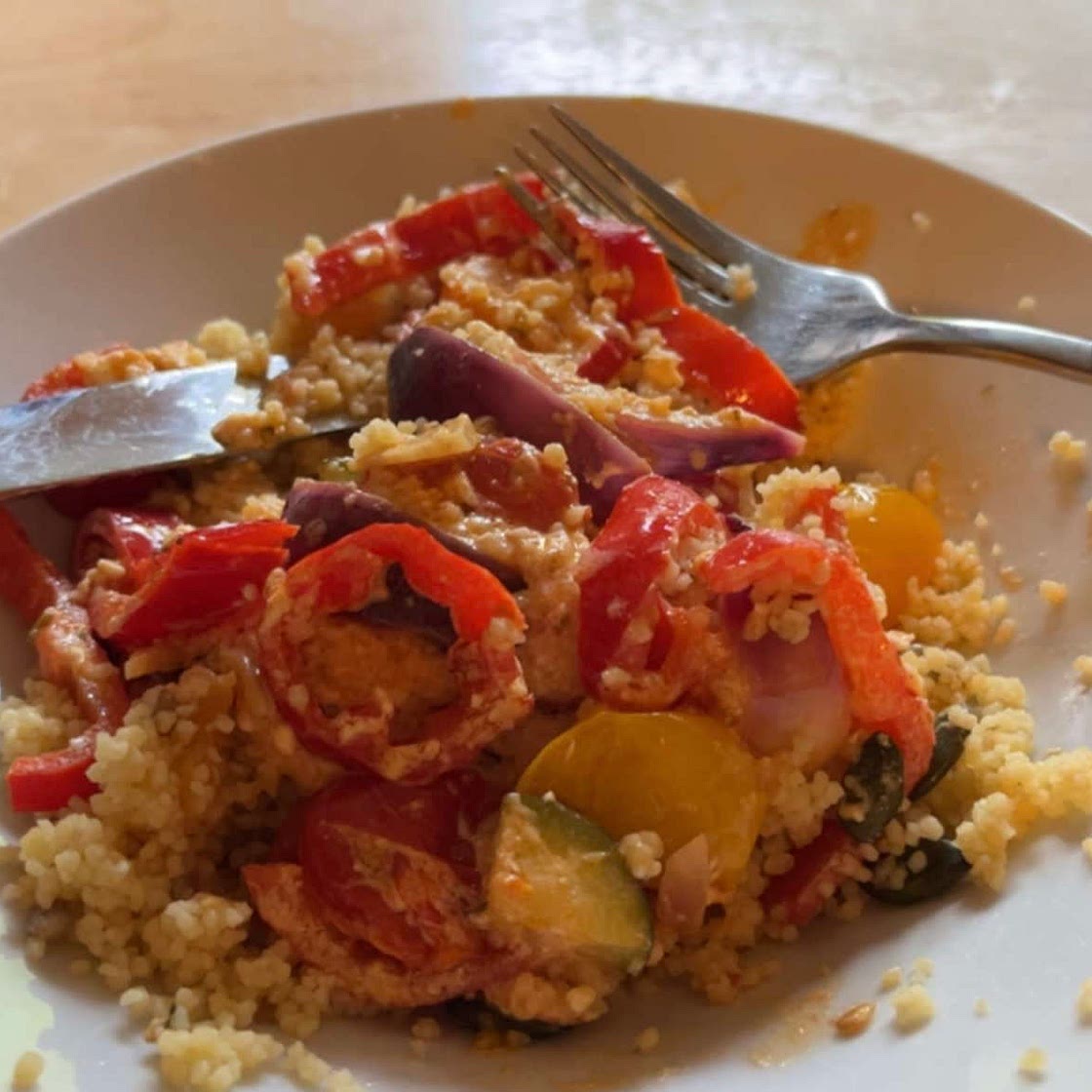 Mediterranean Feta Couscous 