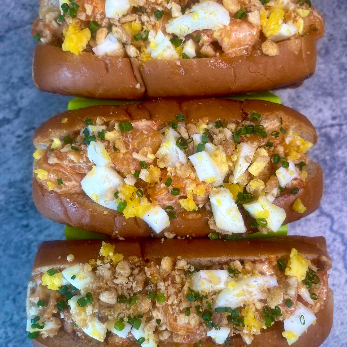 Palabok Style Shrimp rolls 