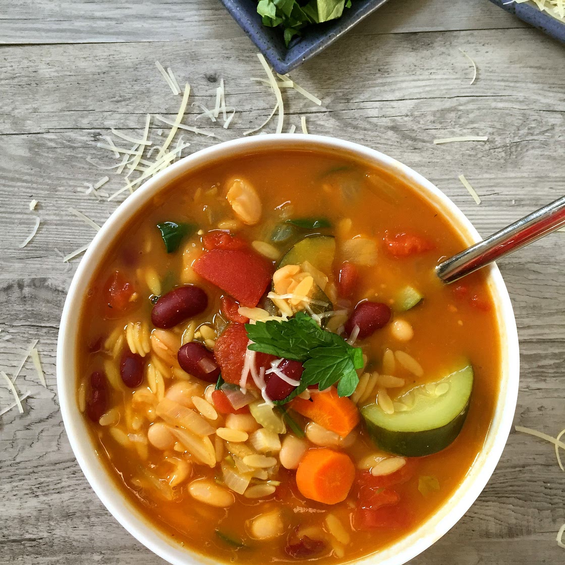 30 Minute Orzo Minestrone Soup