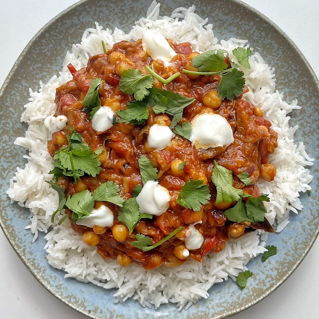 Easy Aubergine Tikka Masala