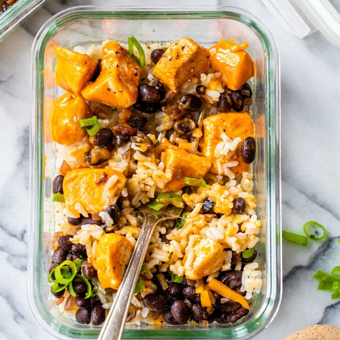Buffalo Chicken Rice Bowls (SkinnyTaste)