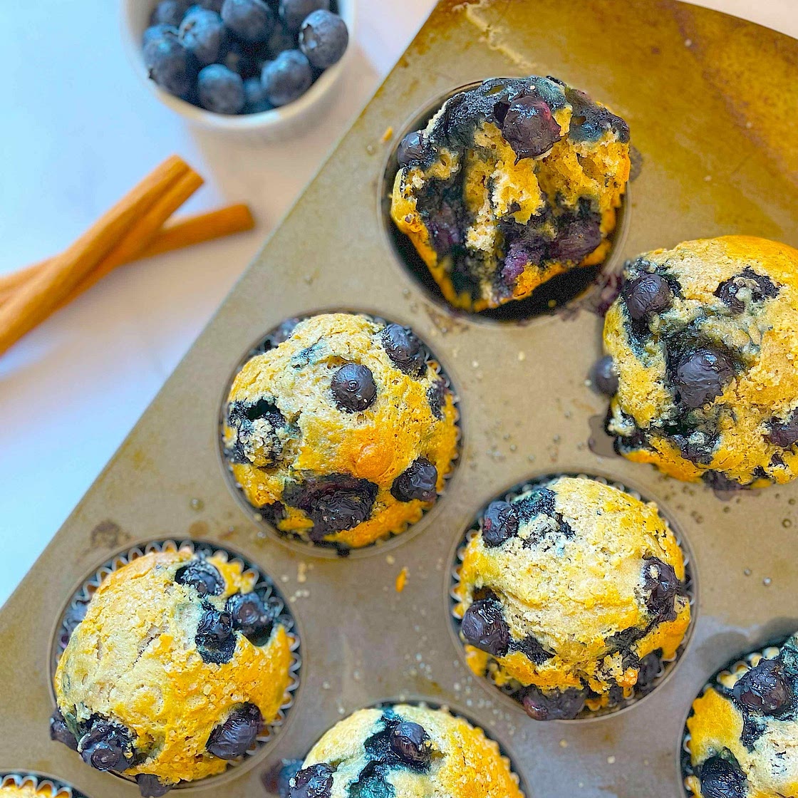 Blueberry & Cinnamon Buttermilk Muffins 