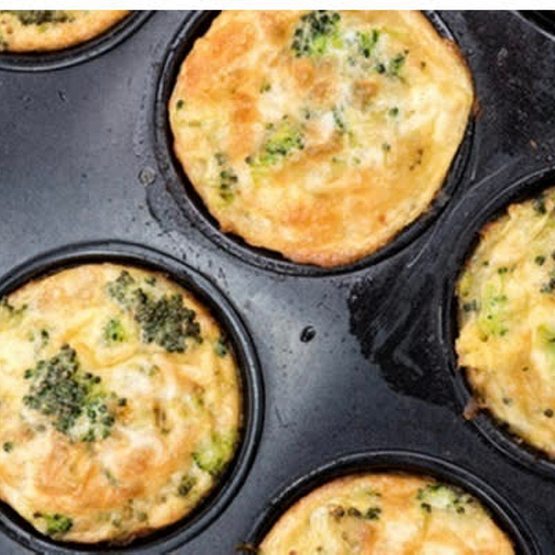 Broccoli & cheddar egg muffins