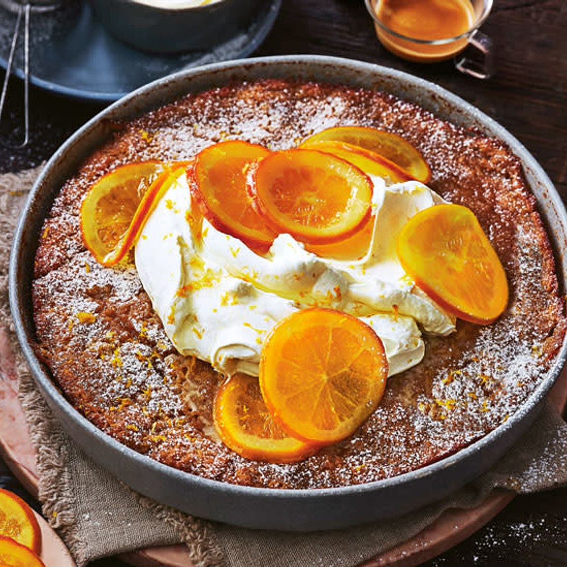 Butterscotch orange self saucing pudding 