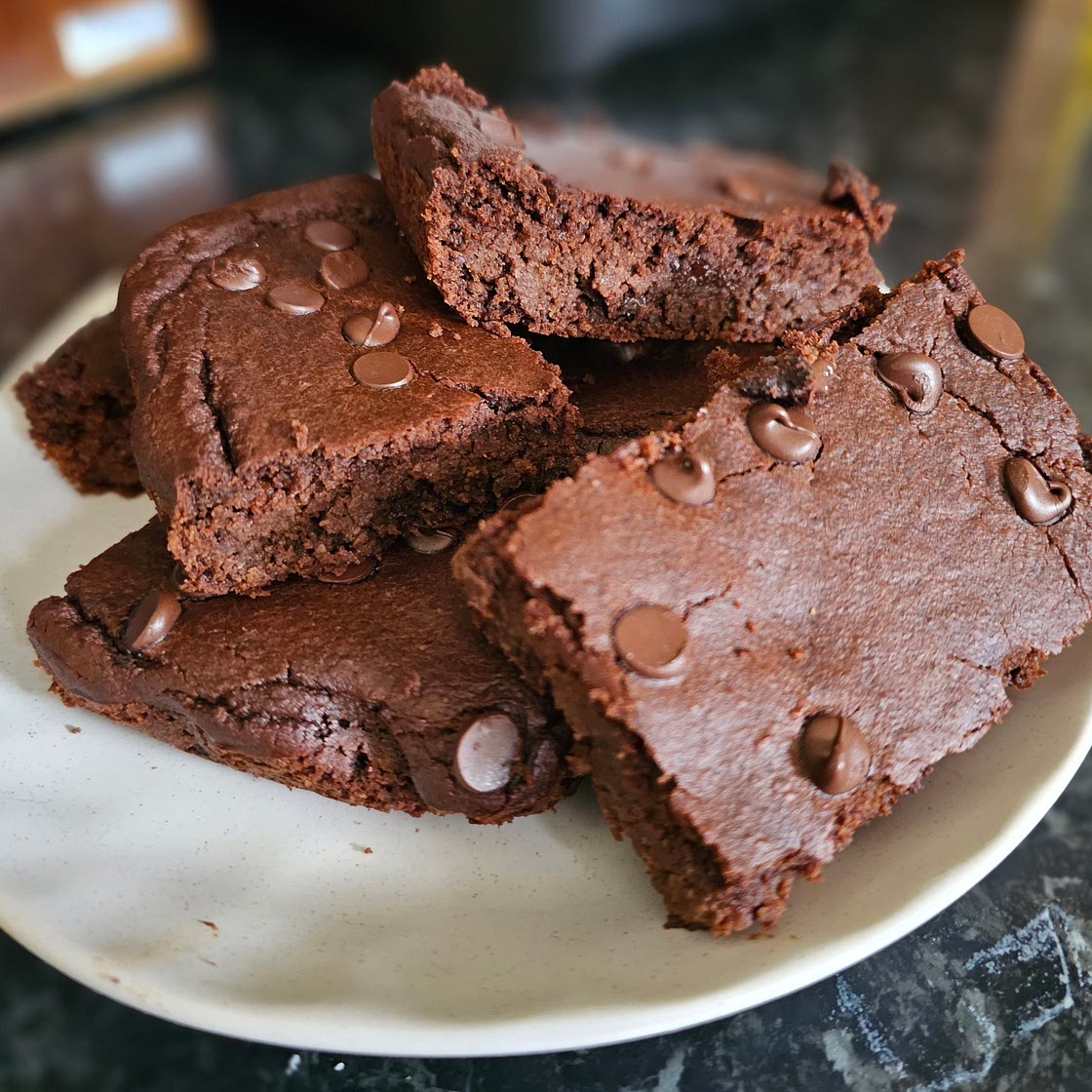 Chickpea brownies, vegan GF