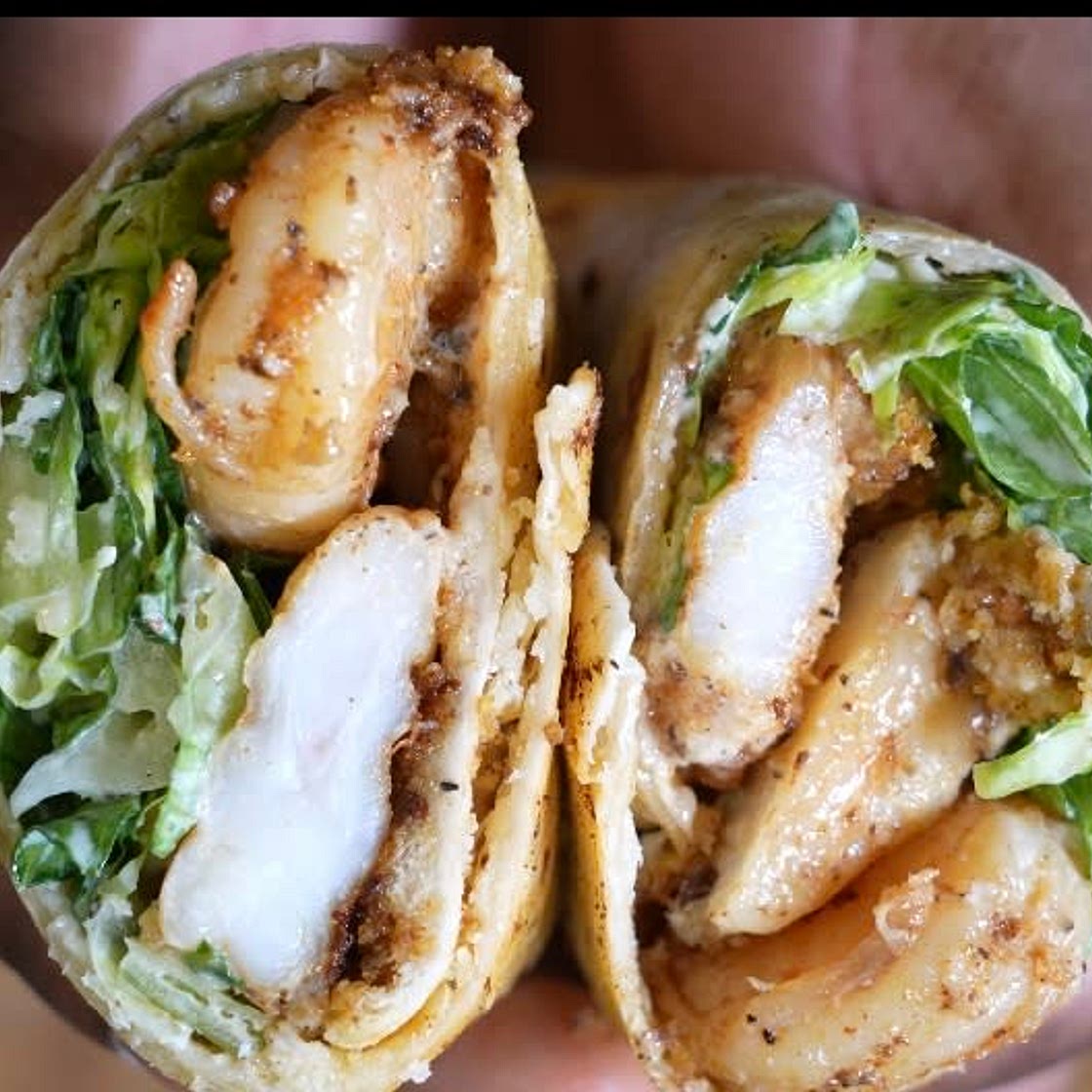 Blackened Shrimp Caesar Wrap