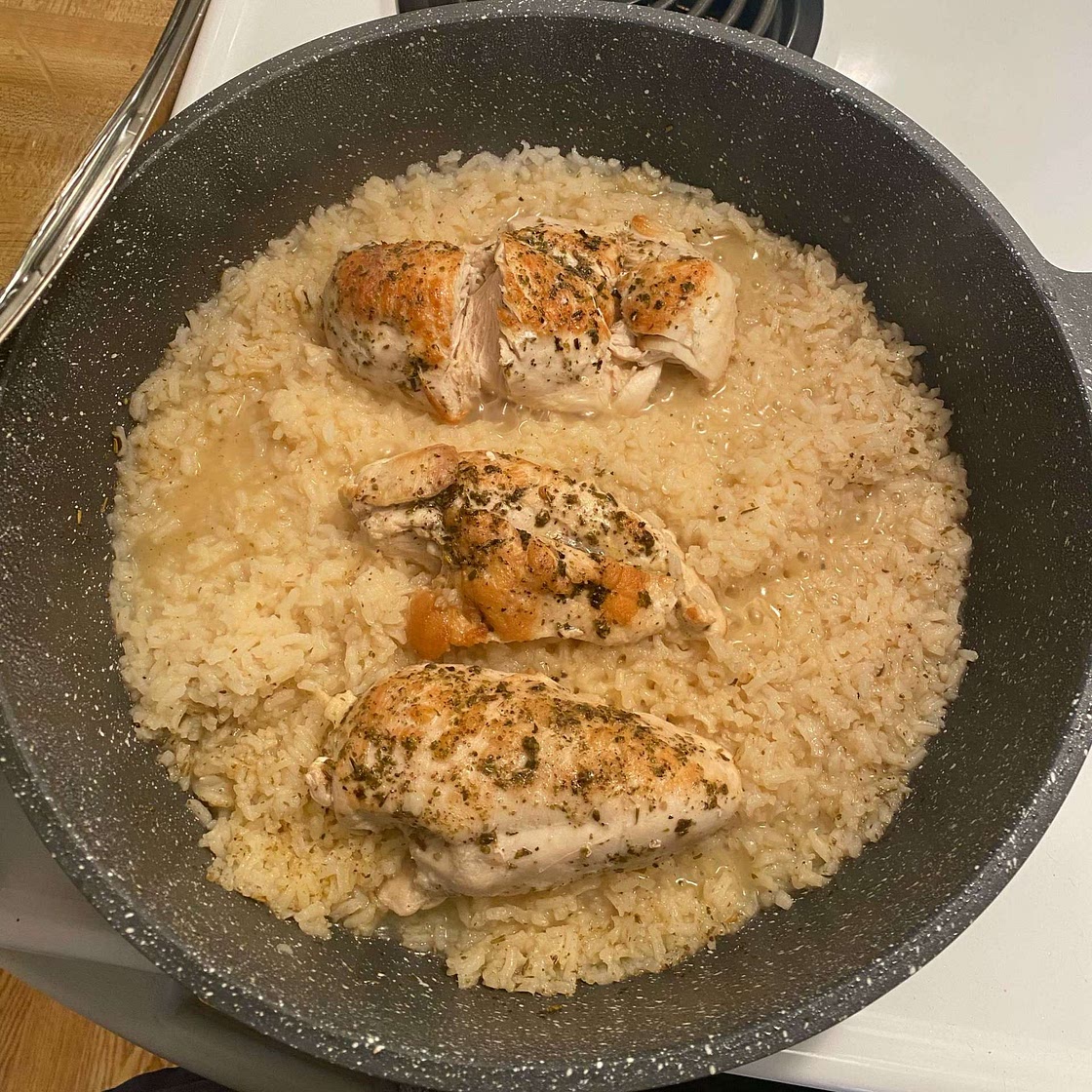 One Pot Lemon Herb Chicken & Rice