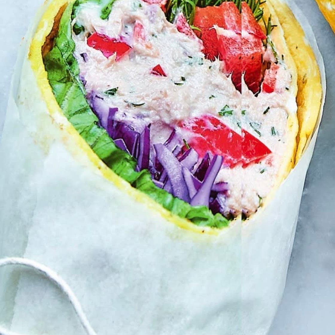 Äggwraps med tonfiskröra 