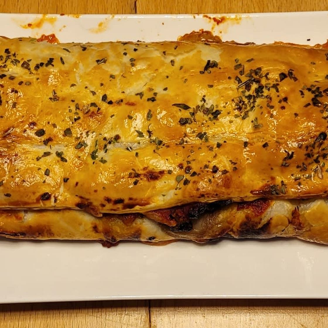 Pizzarolle mit Blätterteig